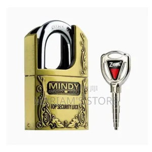 Mindy Anti-theft Hard Steel Keyed Padlock - Golden