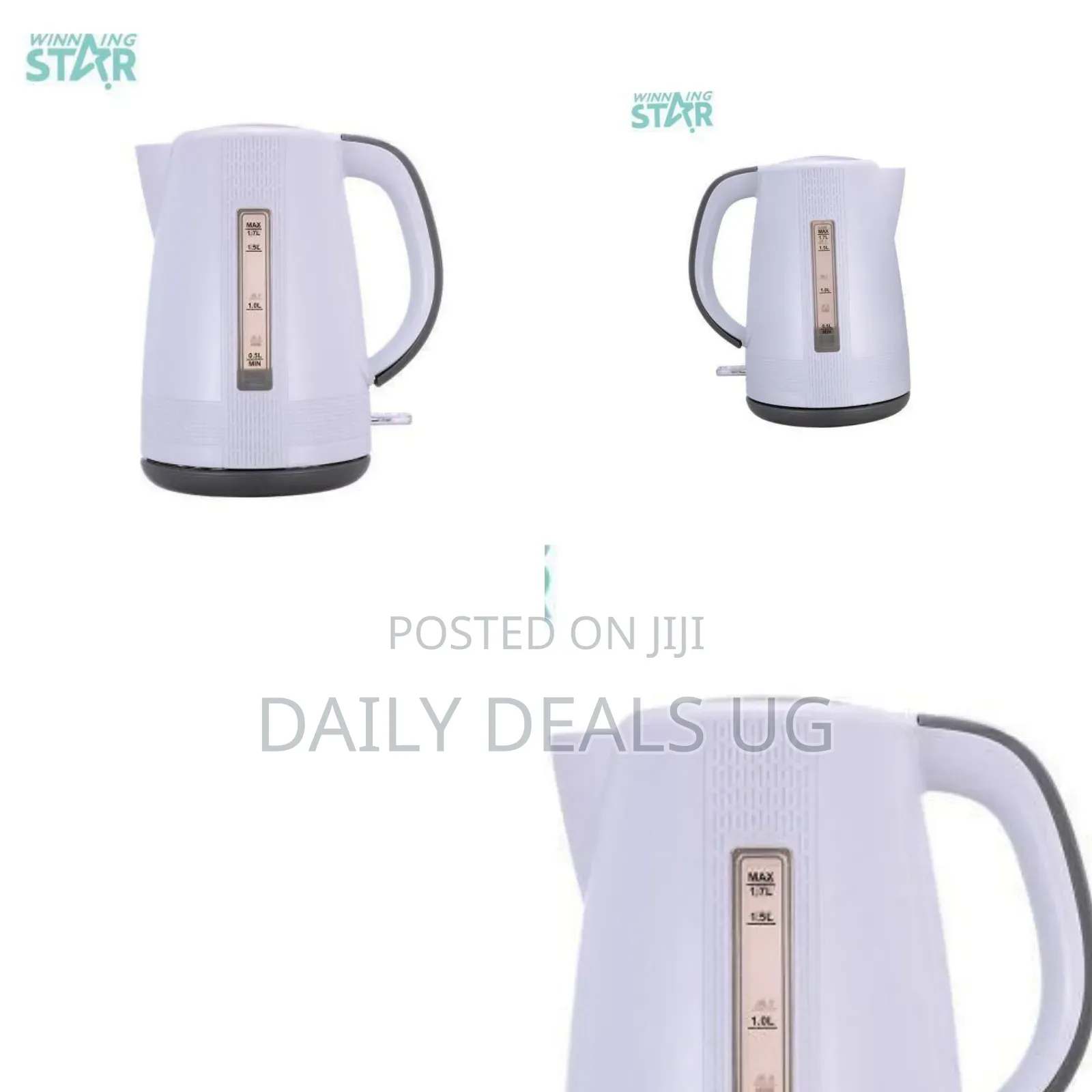Winning Star 1.7l Cordless Electric Kettle