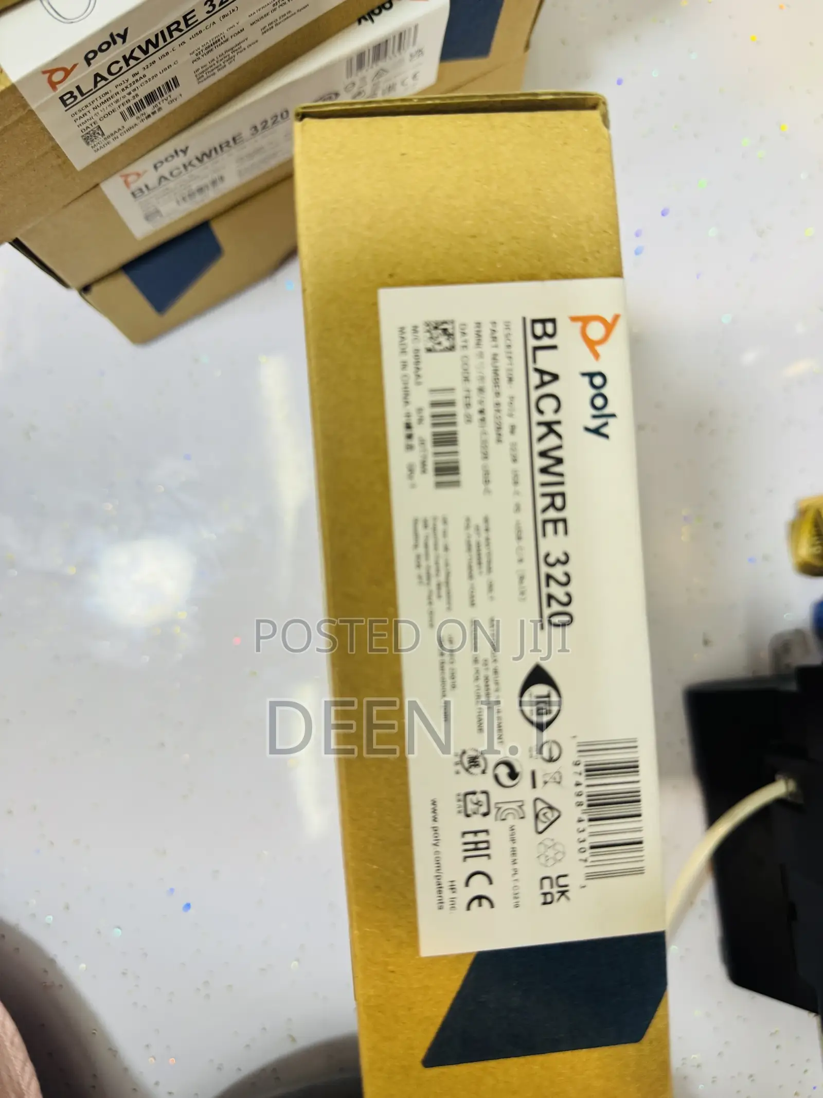 Poly Blackwire 3220 Stereo Usb-C Headset +Usb-C/a Adapter