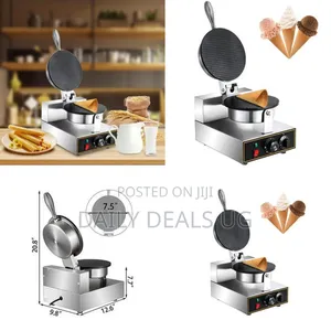 Commercial Ice Cream Cone Waffle Maker / Egg Roll Machine - Multicolo