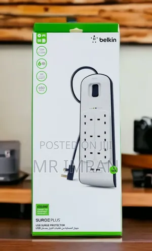 Belkin Surgeplus 8-outlet Usb Surge Protector Extension