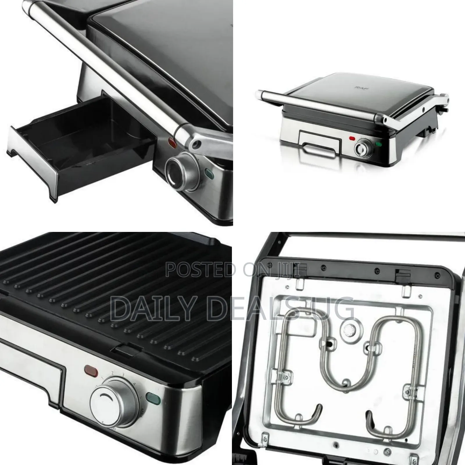 Raf R.561 Multi-Function Electric Indoor Grill and Steak Machine