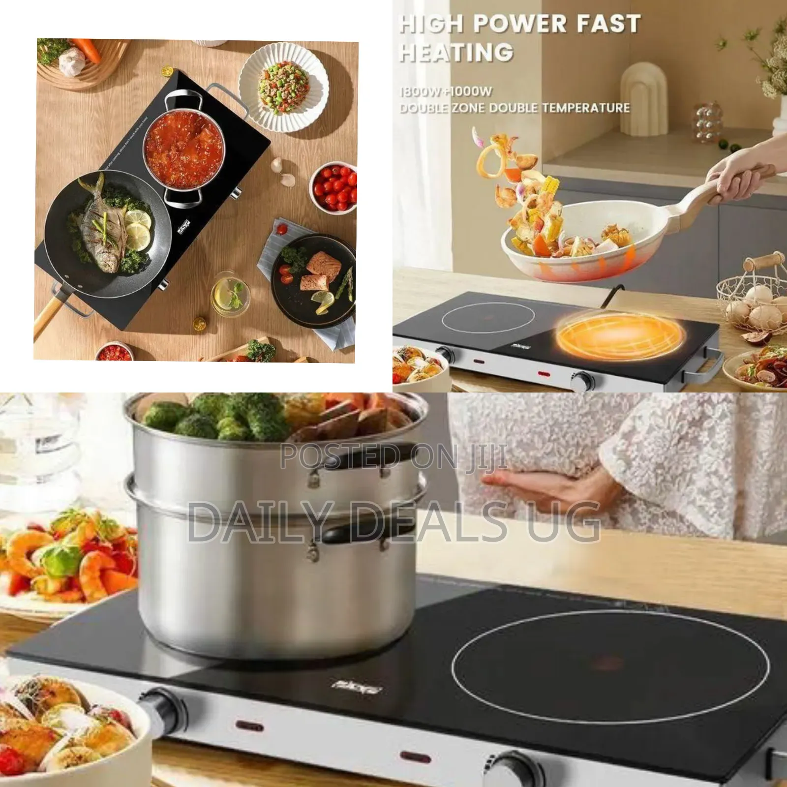 DSP Professional Double Infrared Cooktop With Adjustable Temperature
