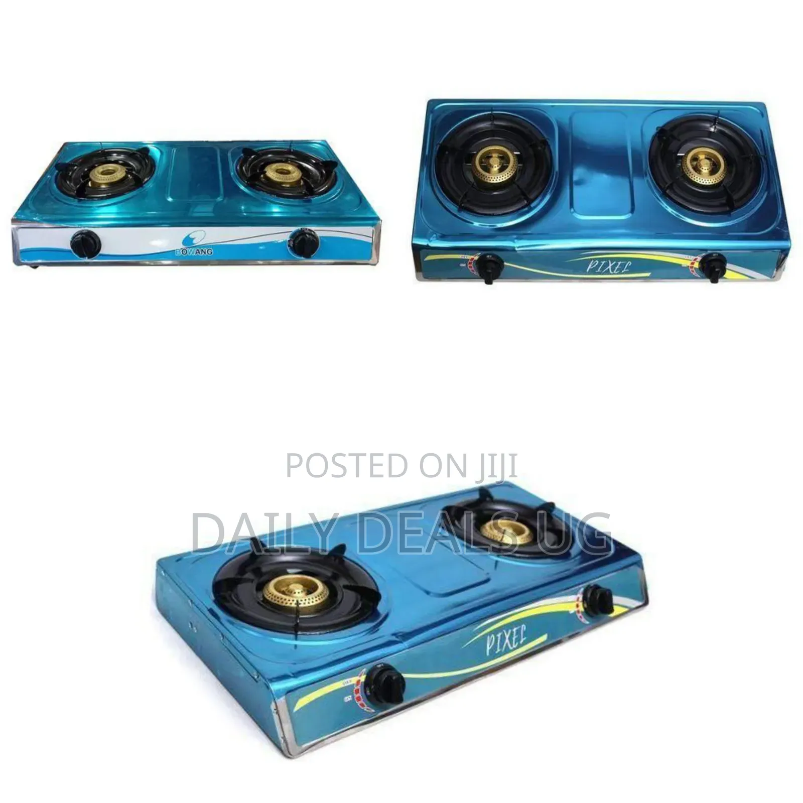 Pixel 2-Burner Gas Stove - Multicolor