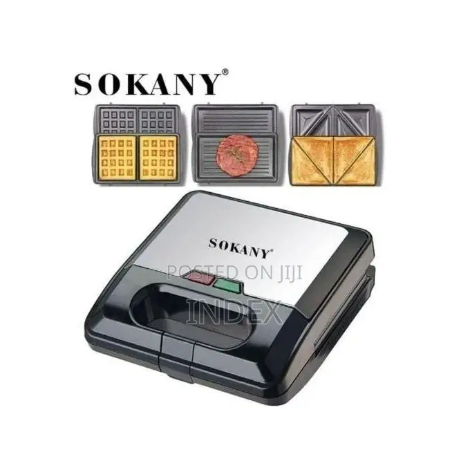 3 in 1 Sandwich Maker - Black
