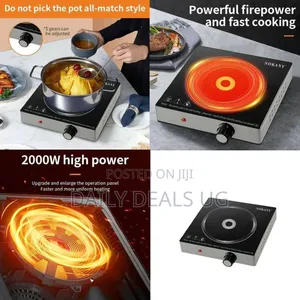 DSP High-Performance Portable Electric Ceramic Cooktop - Multicolor
