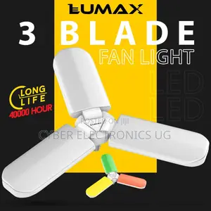 3 Blade Led Fan Light Folding Ceiling Light Bulb