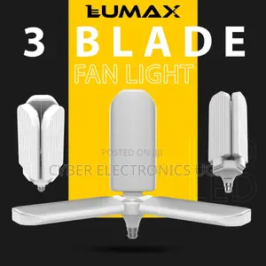 3 Blade Led Fan Light Folding Ceiling Light Bulb