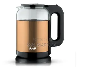 Raf Designer Glass and Copper Electric Kettle Multicolor