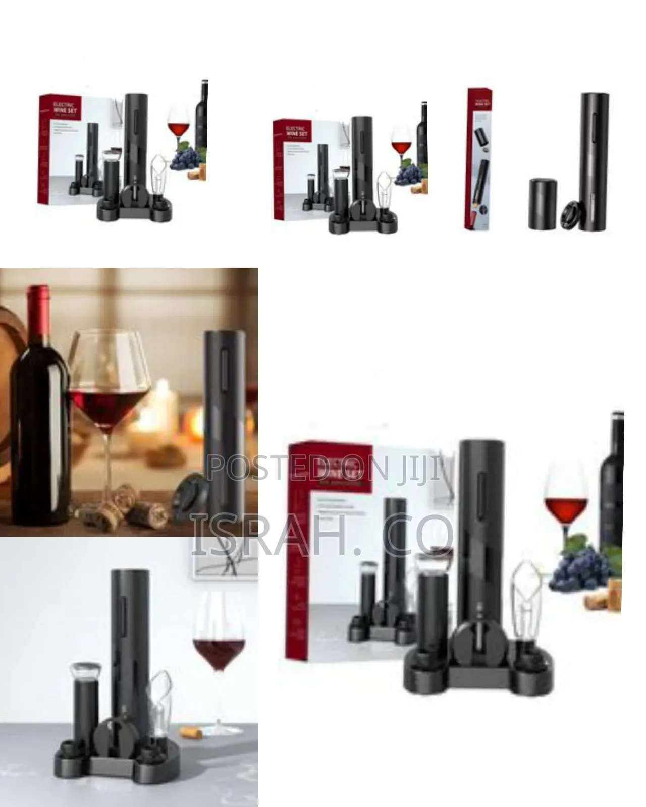 Electric Wine Opener Set Base Style Wine Bottle Opener Corkscrew