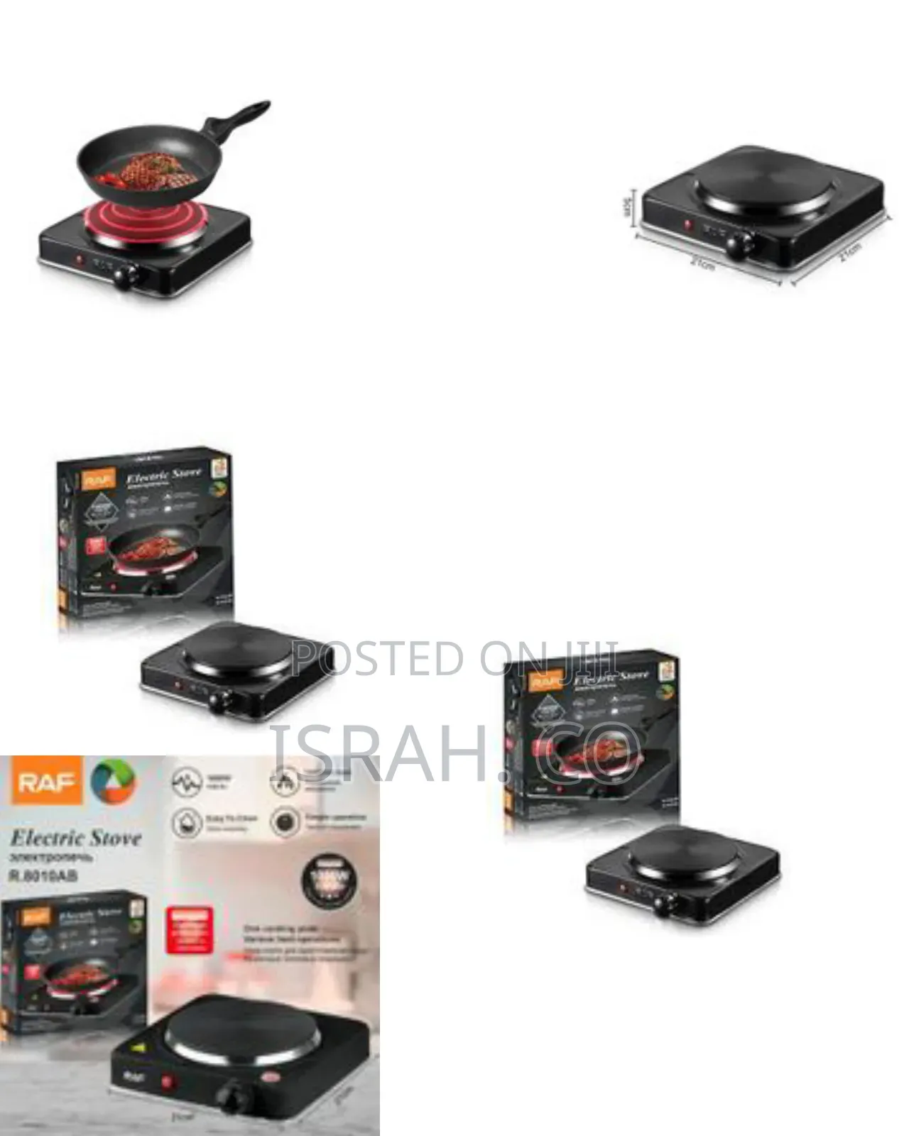 Raf Electric Ceramic Stove 1000 W Cooking Hot Plate With Temperature