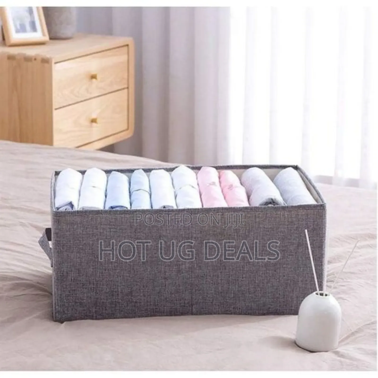 1 Pc Fabric Storage Boxe Drawer 26 Litre Rectangle Storage Baskets