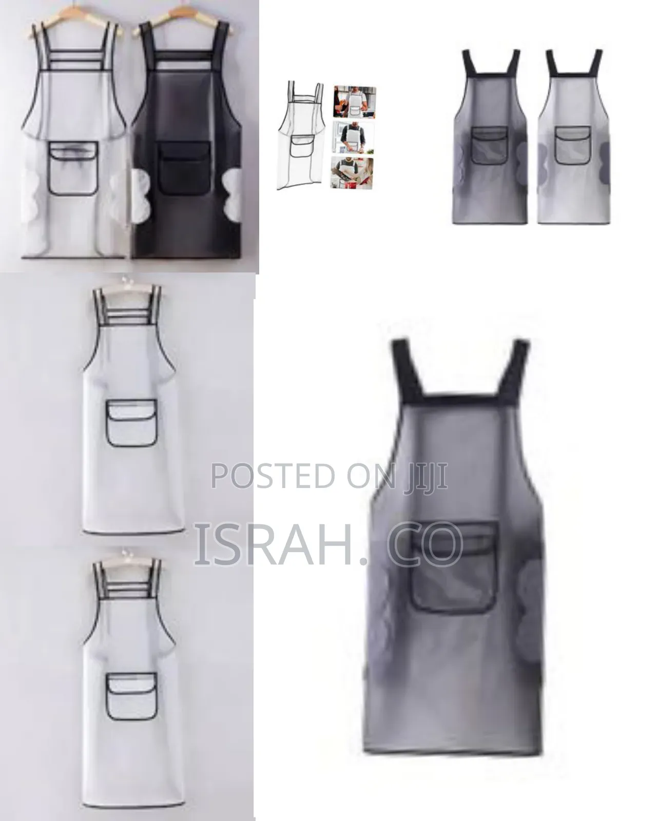1 Piece Oil and Waterproof Tpu Work Chef Cooking Kitchen Apron