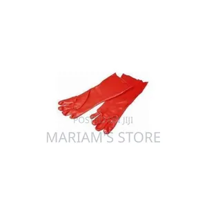 Pvc Chemical Resistant Gloves - Red