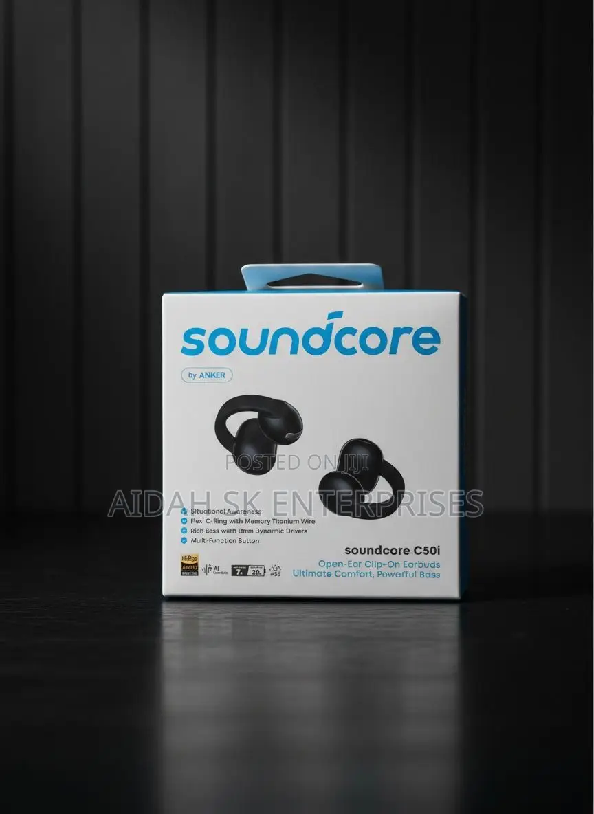 Soundcore C50i by Anker, Open-Ear Clip-on Earbuds
