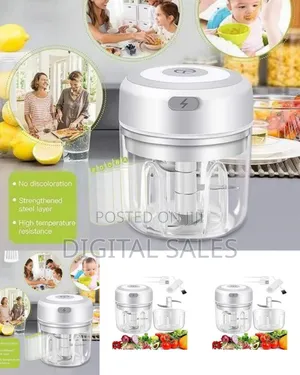 Portable Electric Mini Food Chopper and Garlic Mincer