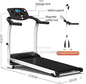 Foldable Electric Treadmill Designed for Home Fitness.