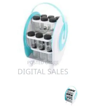 Rotating Seasoning Rack With Glass Jars