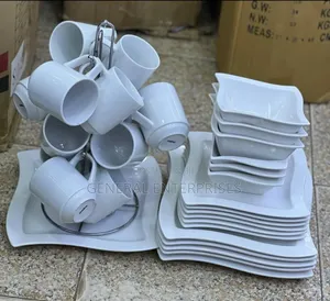 24-Piece Square Ceramic Dinner Set