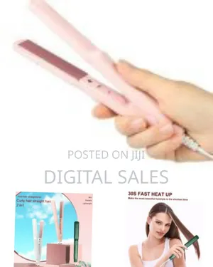 Compact Travel Mini Flat Hair Irons Heat 2 in 1 Hair Straightener