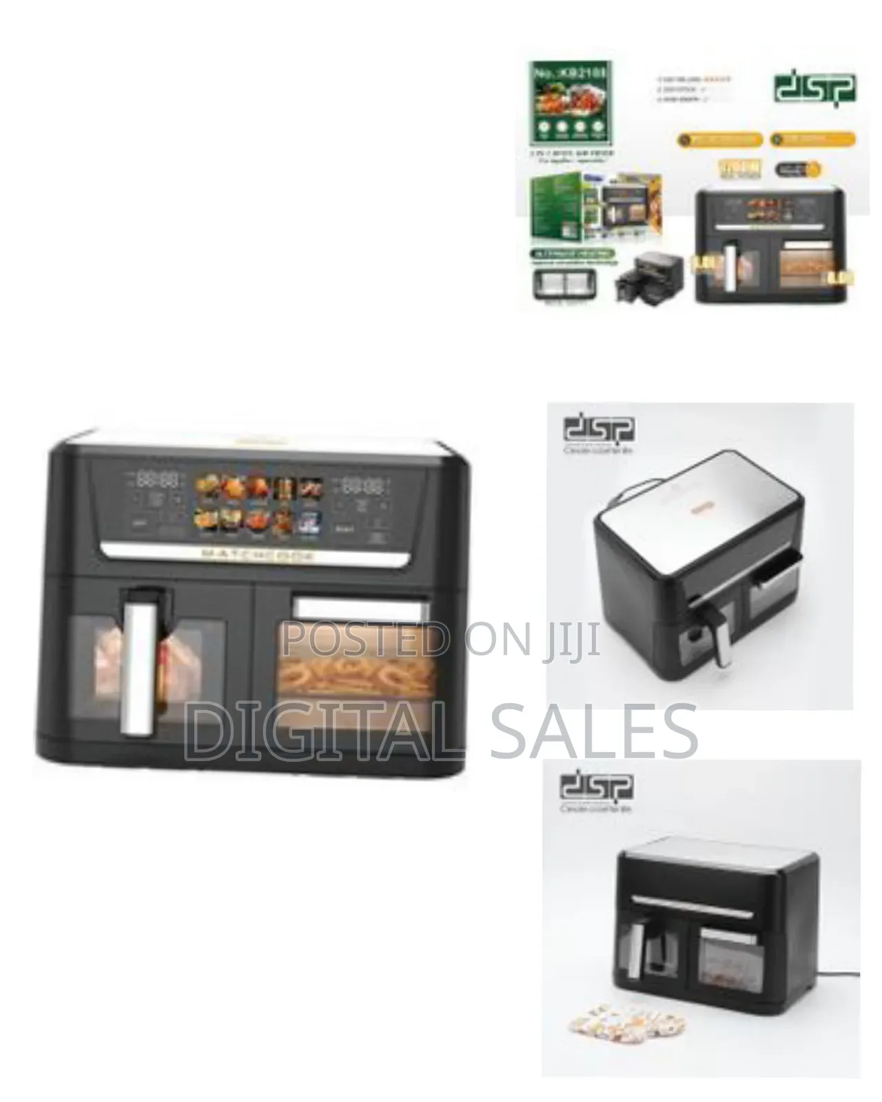 DSP Kb2188 Dual Zone Air Fryer Oven