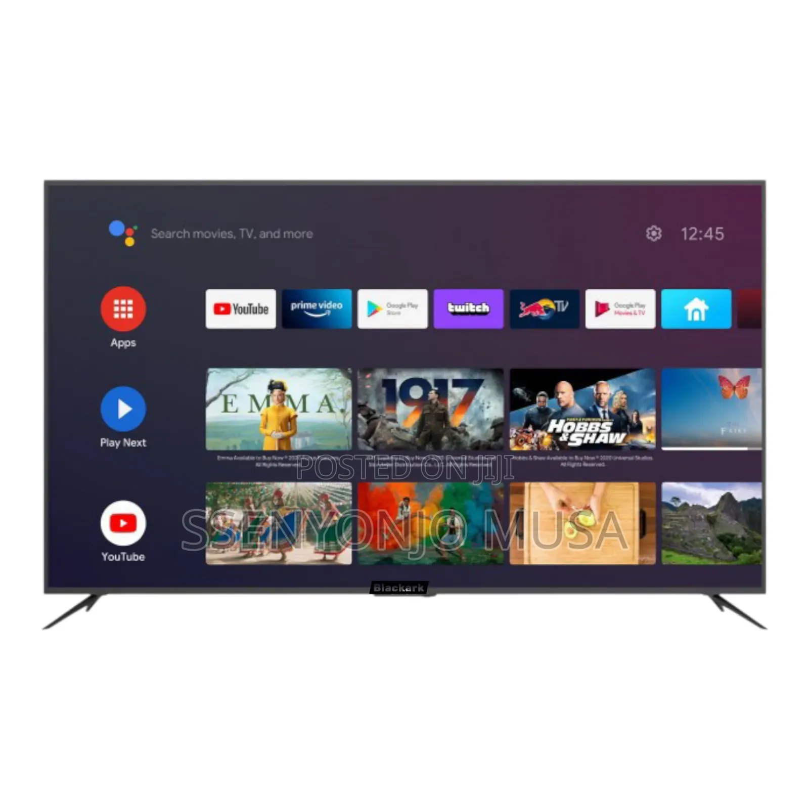 Blackark 75" Uhd Smart Frameless Tv - Vidaa, Netflix