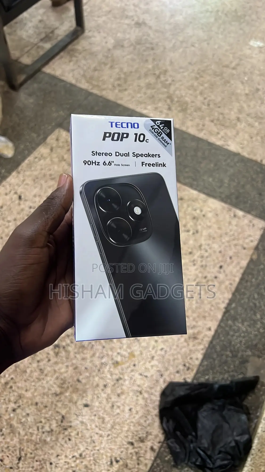 New Tecno Pop 10C 64 GB Black