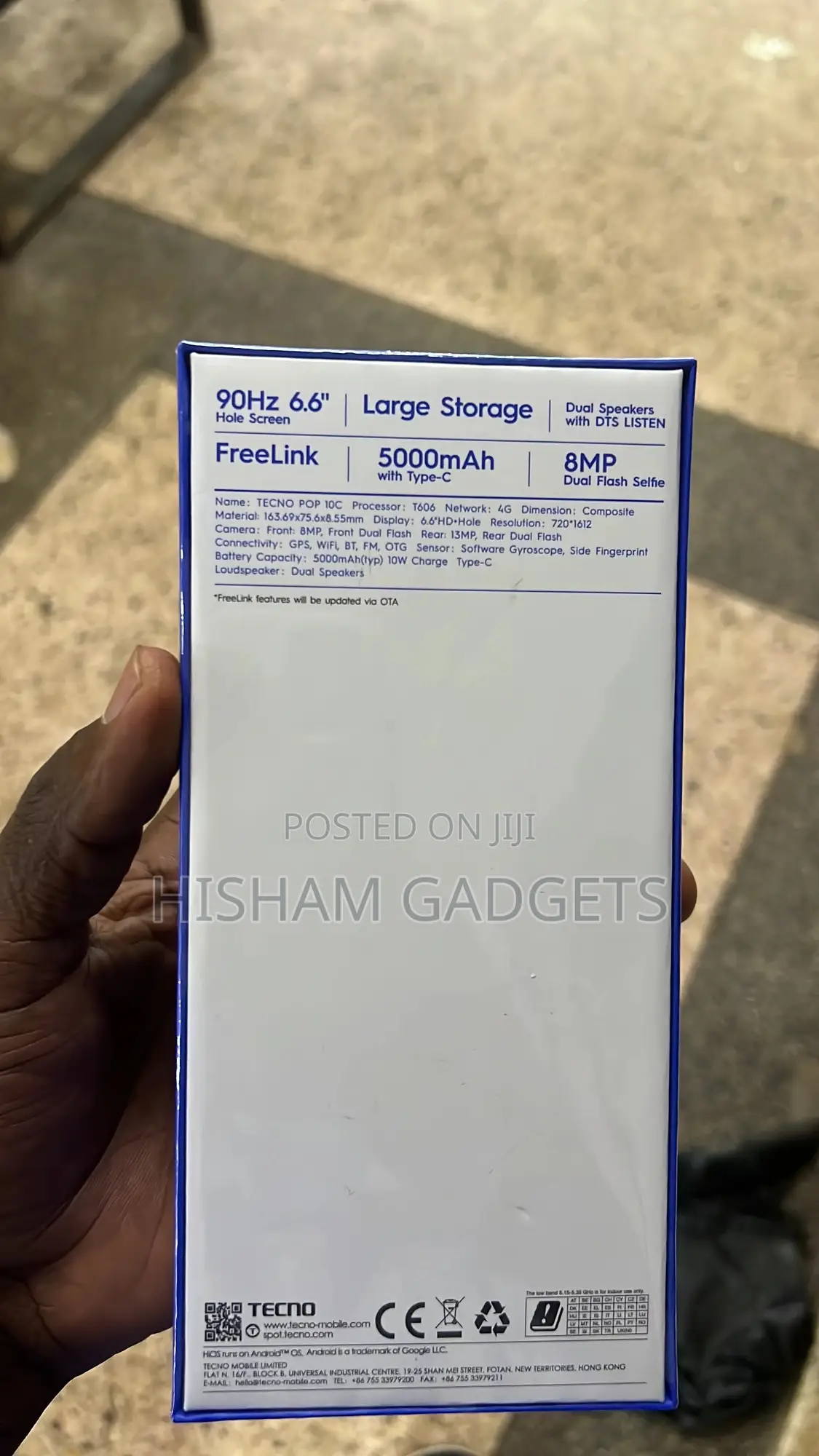 New Tecno Pop 10C 64 GB Black