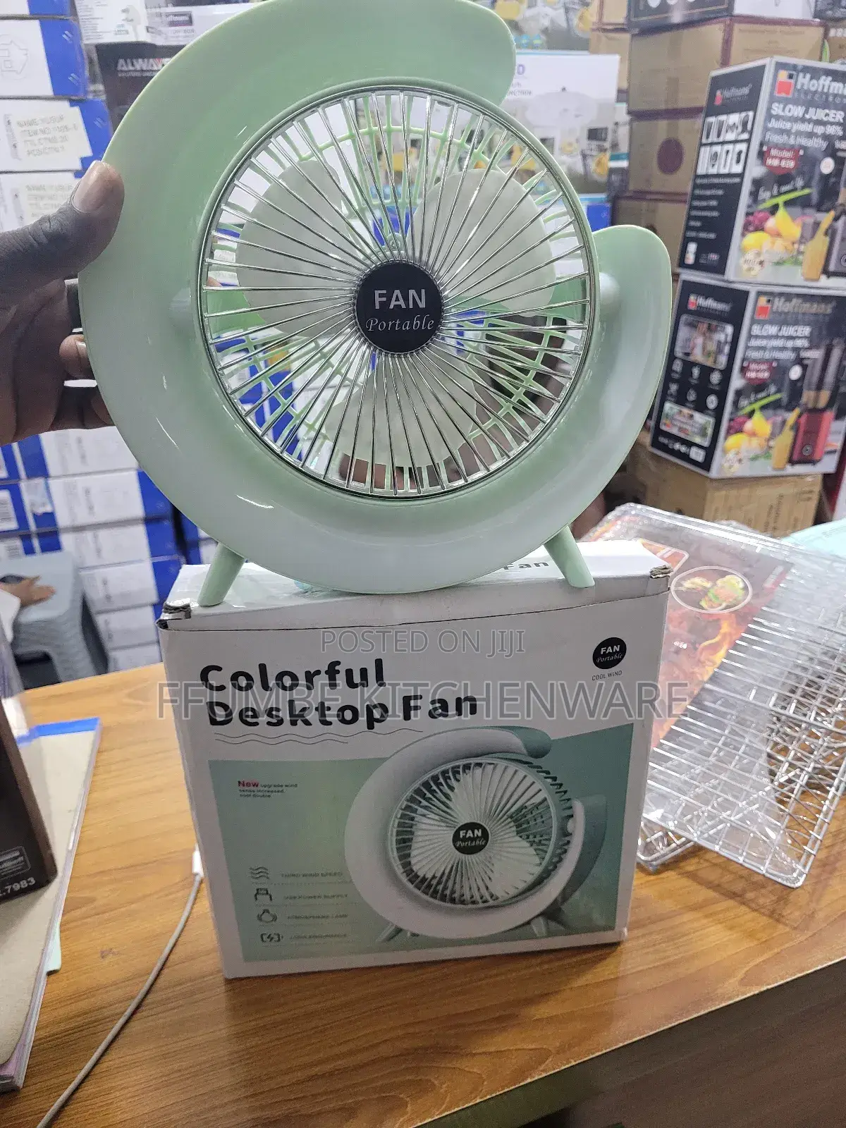 Desk Top Fan or Rechargeable Fan
