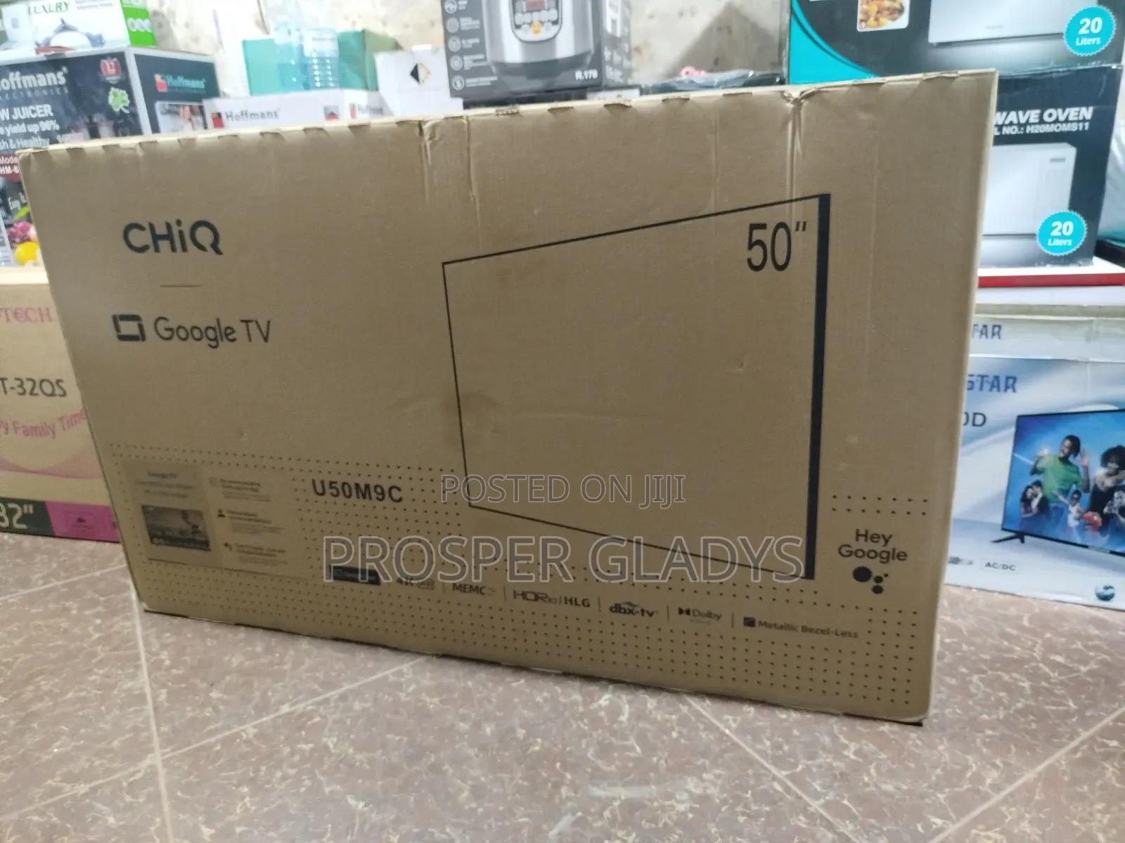 Chiq 50 Smart Android Digital Flat Screen Flameless.