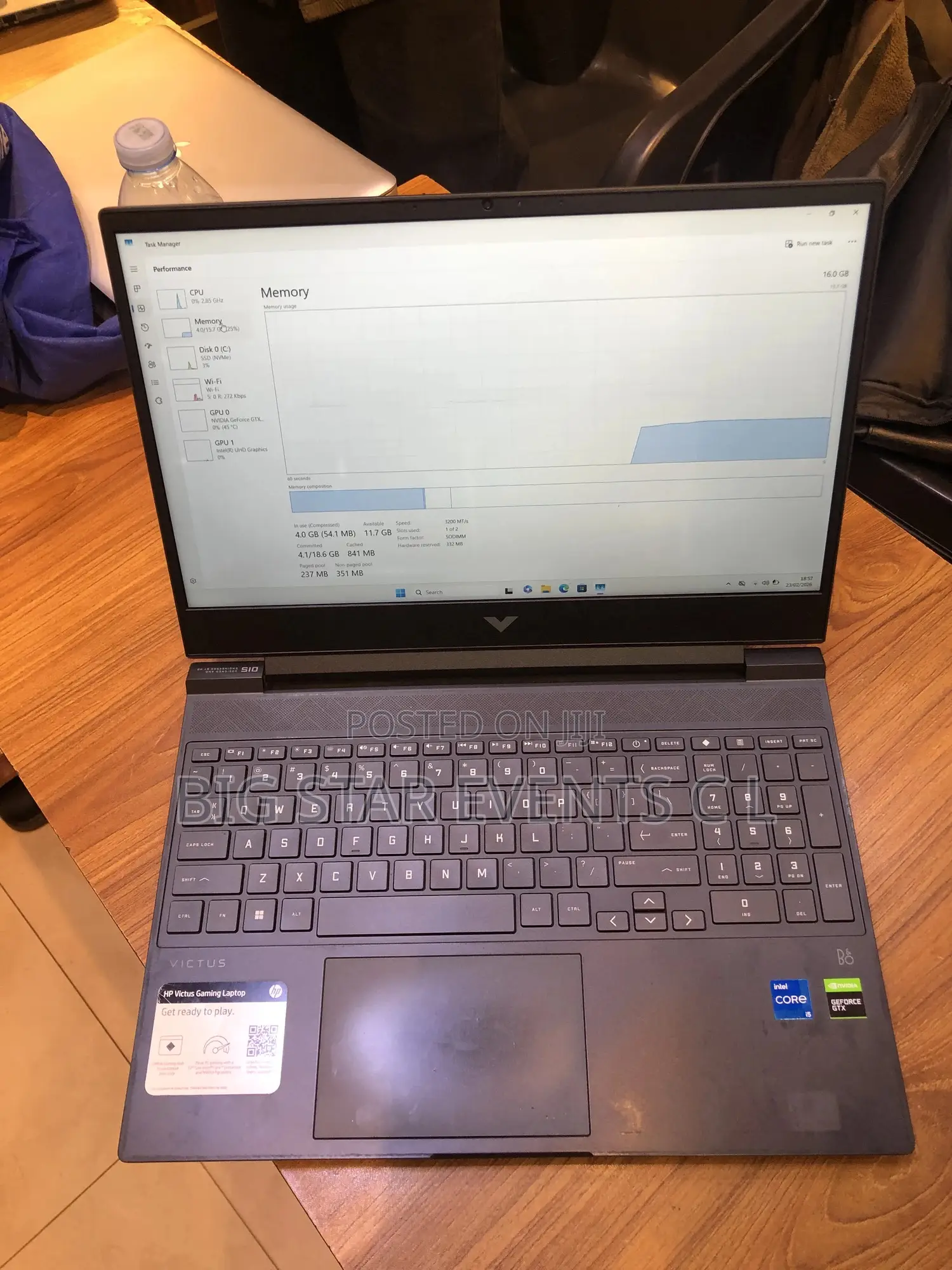 Laptop HP Victus 15 8GB Intel Core i5 SSD 500GB