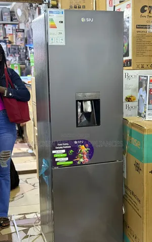 SPJ 379 Liters Double Door Fridge With Bottom Freezer