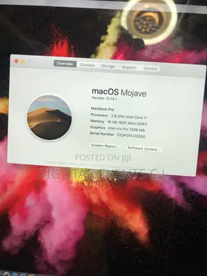 Laptop Apple MacBook Pro 4GB Intel Core i7 SSD 500GB
