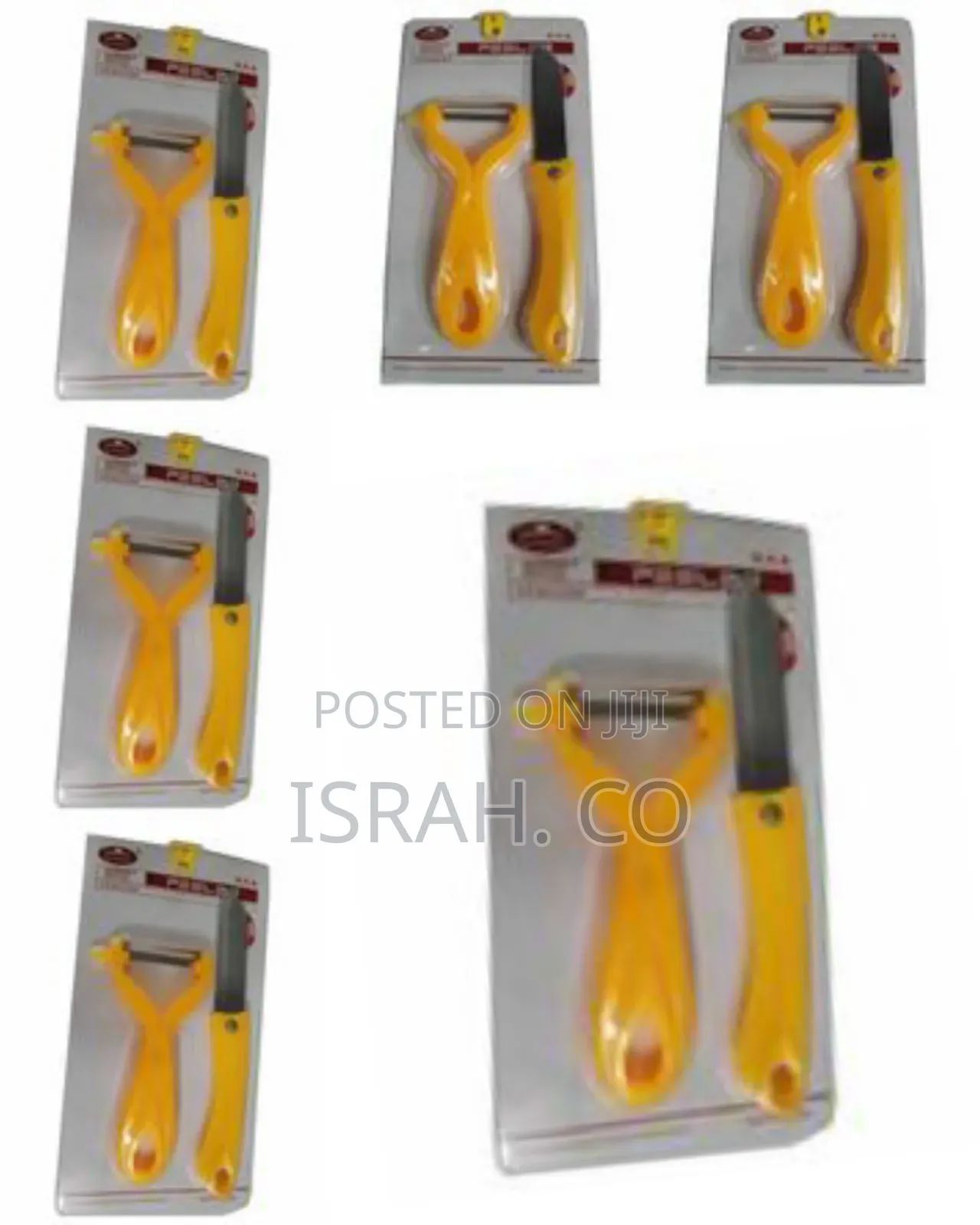 Fruit Knife,Vegetable, Potato Peeler in Orange - Cutlery Set