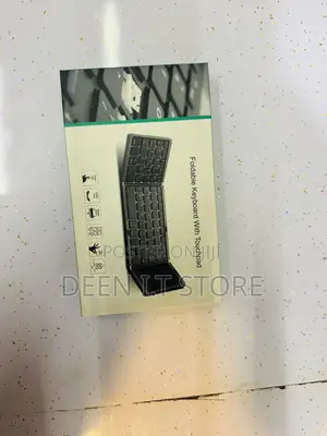 Portable Wireless Bluetooth Foldable Keyboard With Touch Pad