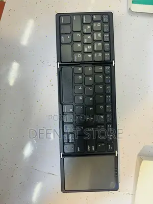 Portable Wireless Bluetooth Foldable Keyboard With Touch Pad