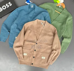 Colored Button-Up Cardigan Sweater