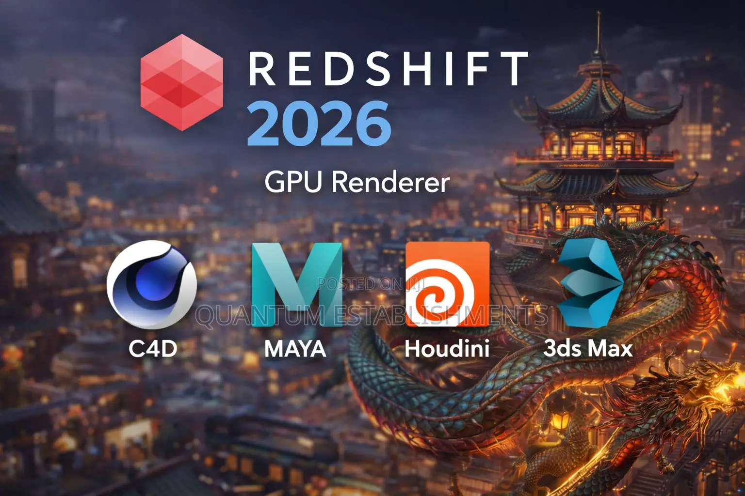 Redshift 2026 | Gpu Renderer | C4d, Maya, Houdini, 3ds Max