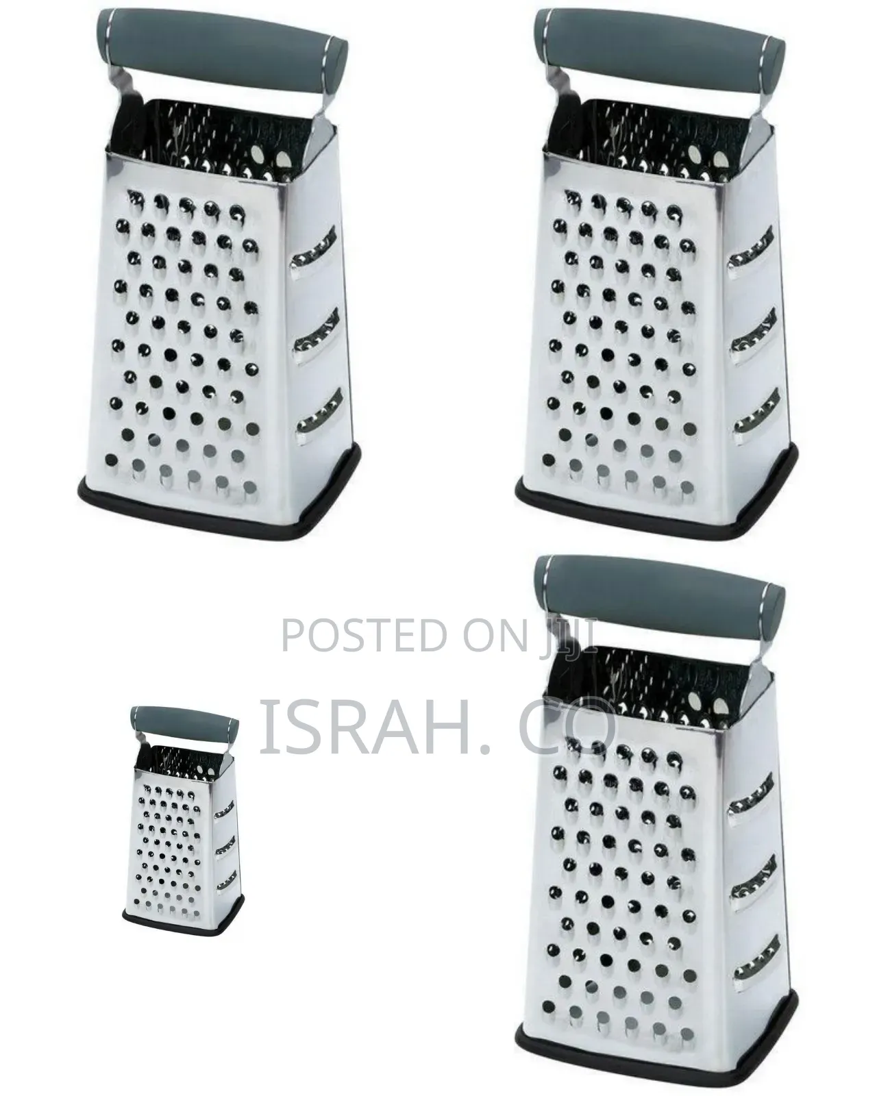 4 Sided Stainless Steel Grater-Silver