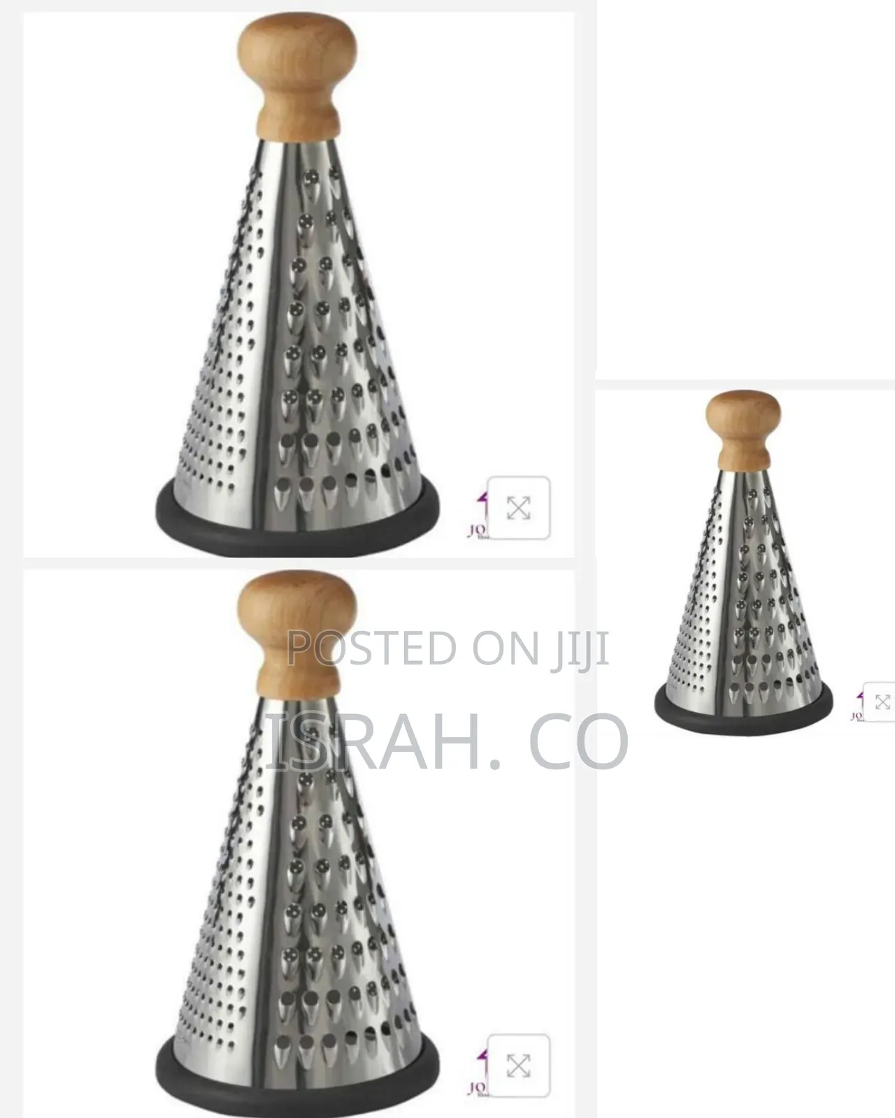 Round Sided Stainless Steel Vegetable Grater Slicer-Silver