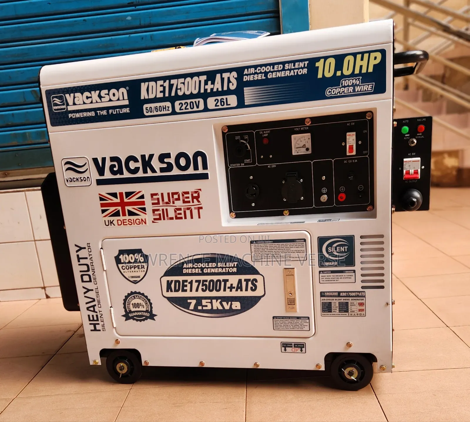 Silent Diesel Generator 7.5kva Will It Ats