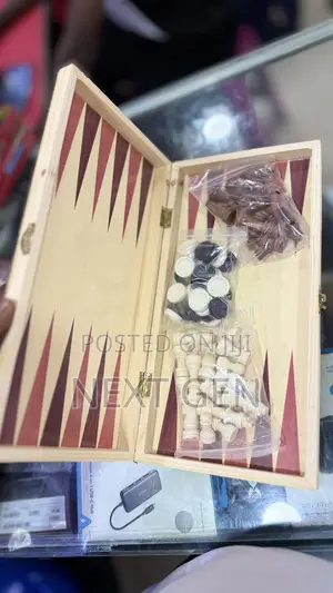 3-in-1 Game Set Including Chess, Checkers, and Backgammon Big