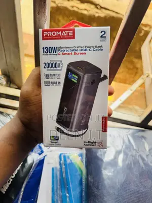 Promate Laptop and Phone Power Bank Usb C -130w