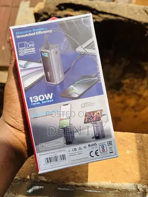 Promate Laptop and Phone Power Bank Usb C -130w