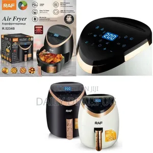 Raf Digital 4.5l Touchscreen Air Fryer With Rose Gold Accents