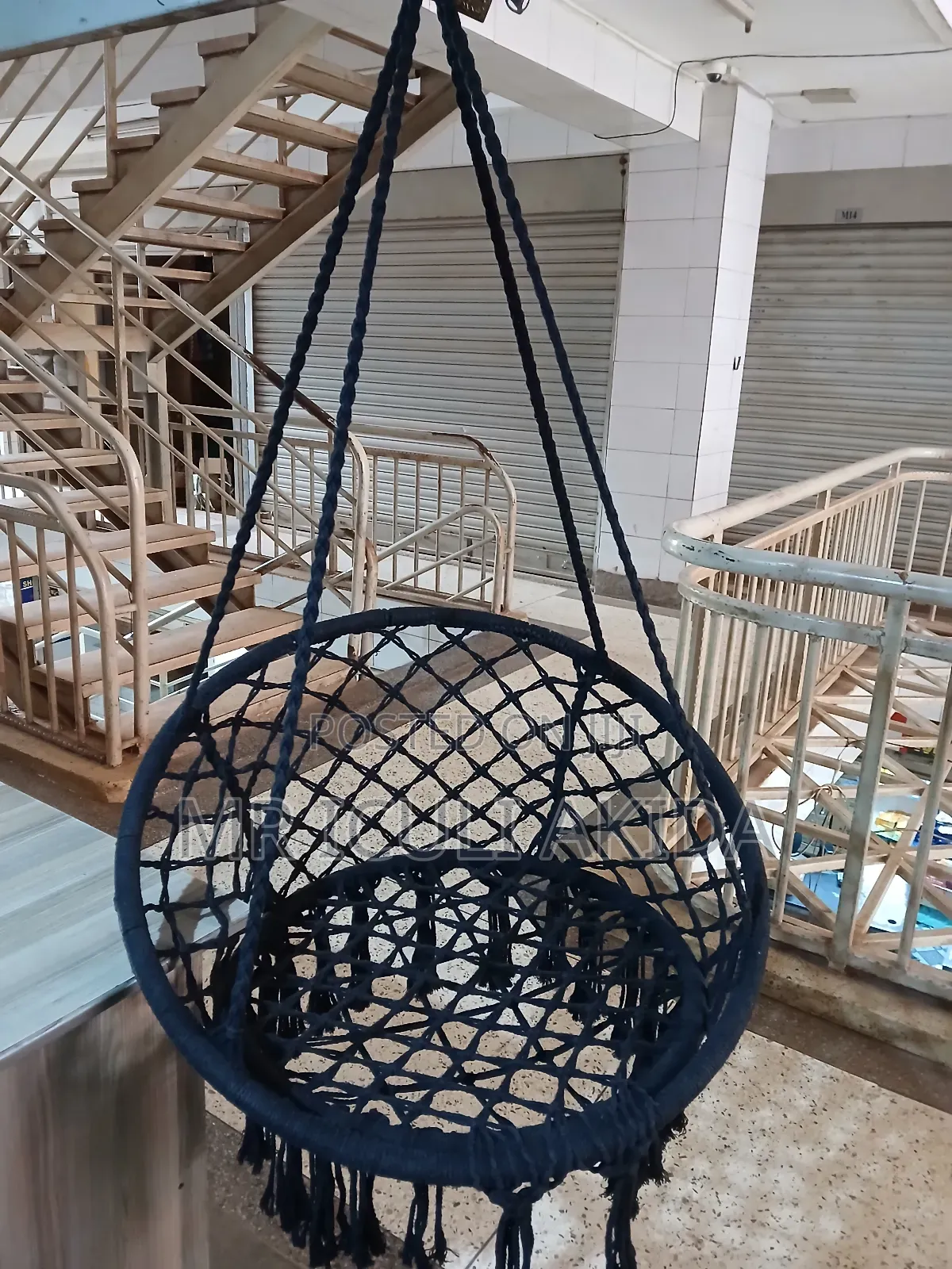 Bohemian-Style Macrame Hanging Swing Hammock Chair