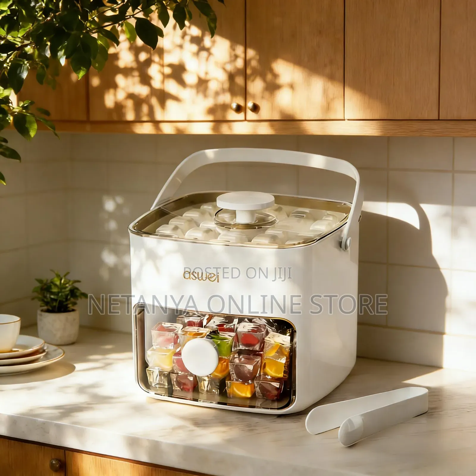 One Press Ice Cube Box and Tray