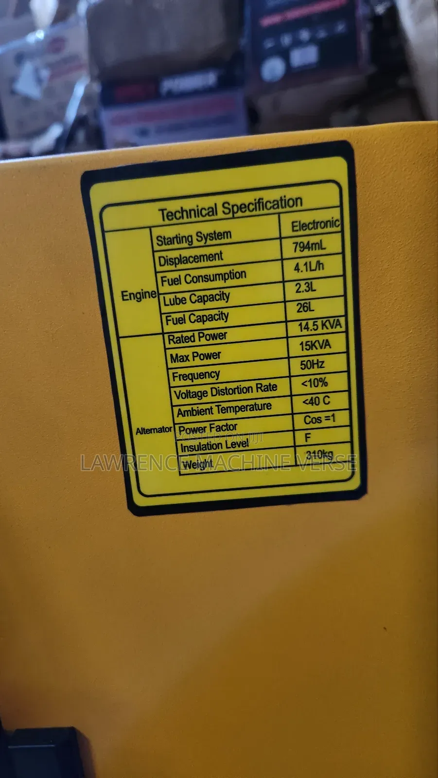 Diesel Generator 15kva Water Cooled