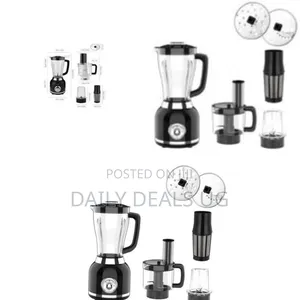 Multi-Functional Blender Set With Grinder and Chopper - Multicolor