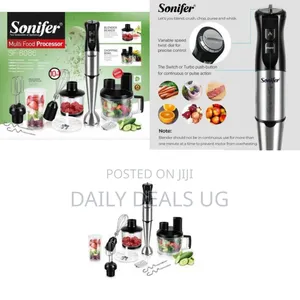 Sonifer Multi Food Processor Hand Blender Set - Multicolor